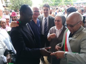 Suor Luciana e l'assessore Zeni